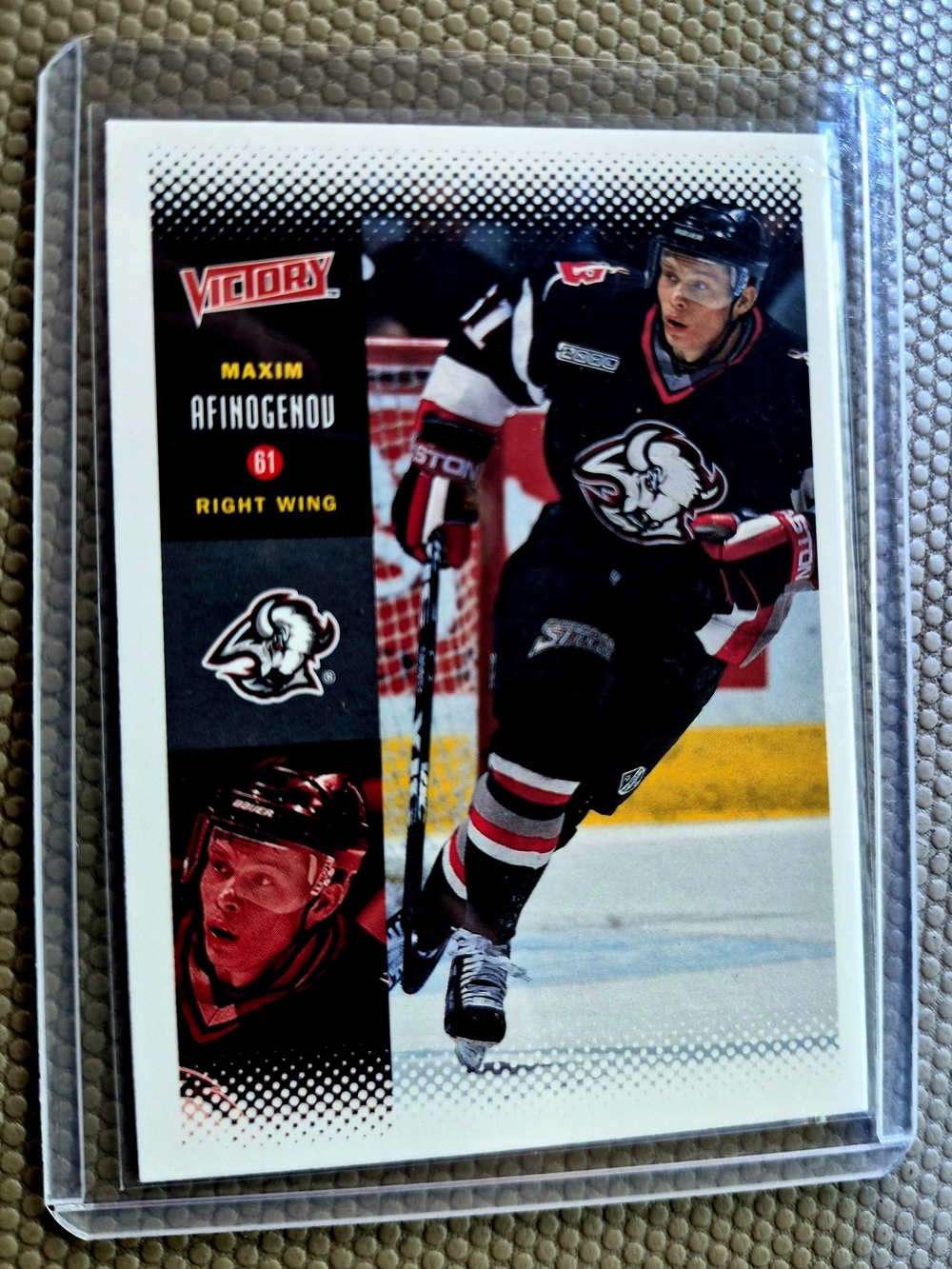 2002-03 Upper Deck Victory Maxim Afinogenov #22 Buffalo Sabres Raw Ungraded